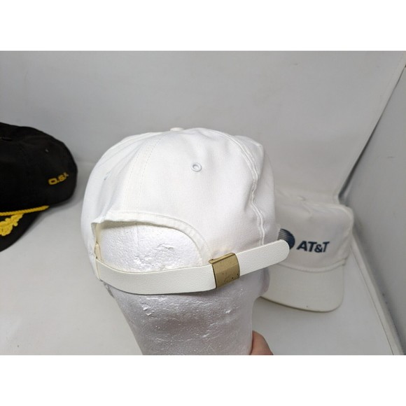 Vintage AT&T Lightguide Fiber Optic Top Gun Employee Baseball Cap Hat Lot - Picture 11 of 16